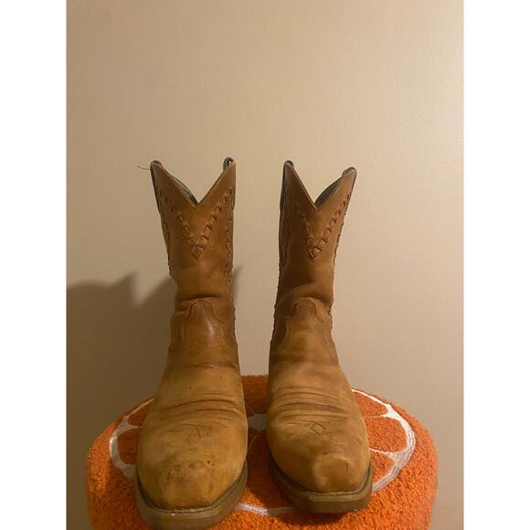 Durango woven leather mens cowboy western boots size 10 D * main image 7